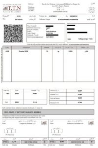 La TTN édite la toute première facture électronique de l’histoire de la